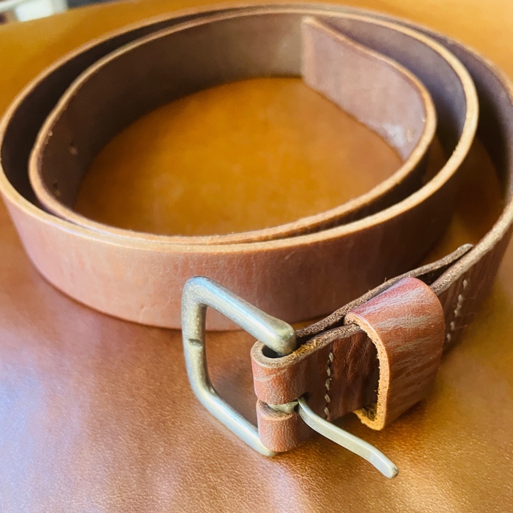 Marc by Marc Jacobs Brown Leather Belt.
